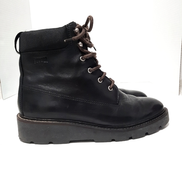 Cougar Waterproof Lace Up Combat wedge Boots Size 7 90s style - Picture 2 of 9